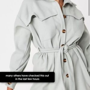 Belted shirt dress